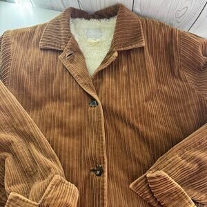 Vintage Blair Corduroy Sherpa Chore Jacket Coat Brown XL Gorpcore Boho Minimal